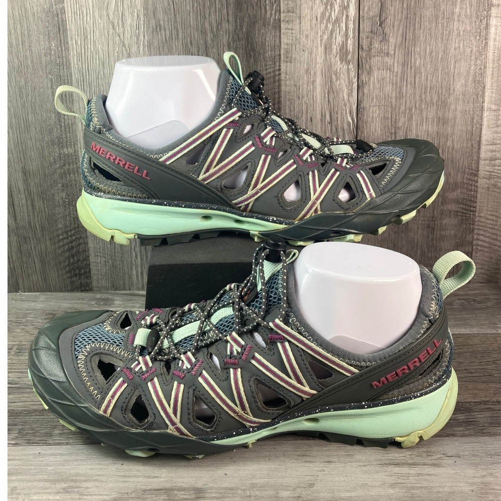 Merrell Choprock Womens Hiking Sandals Blue Smoke Water Shoes J52770 Size 9.5